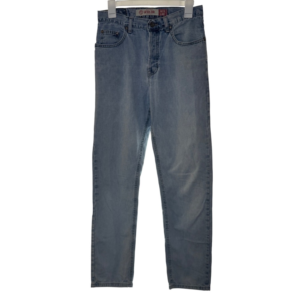 Vintage GAP Blue Jeans Womens No.‎ 5 Loose Fit Denim Straight Leg Pants LSE